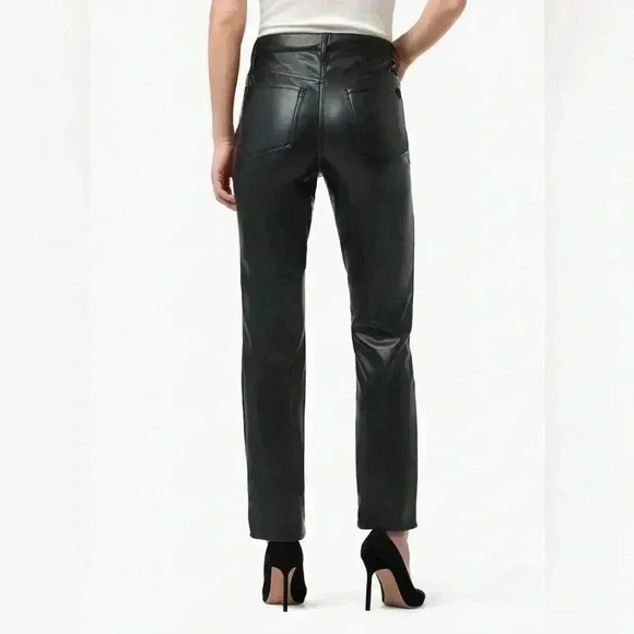 THE HONOR
HIGH RISE STRAIGHT ANKLE‎ // VEGAN LEATHER // BLACK - Picture 1 of 9